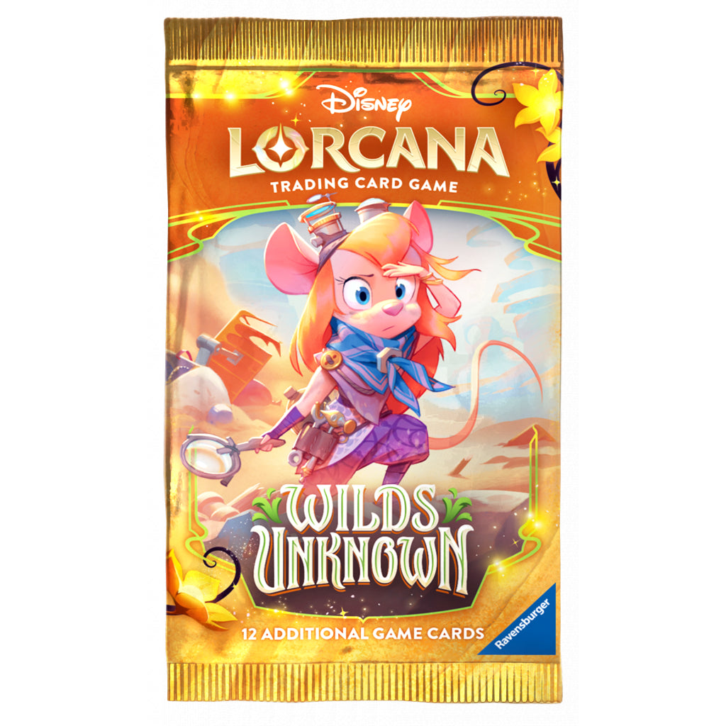 Disney Lorcana Wilds Unknown: Booster Pack of 12 Cards, English Edition